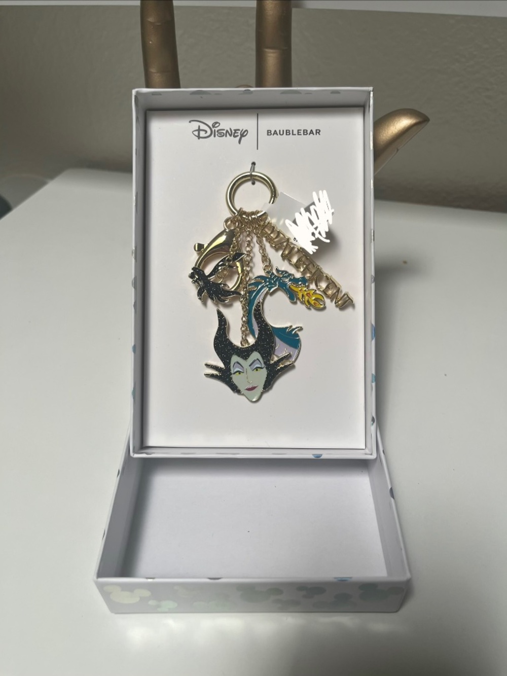 🖤💚 Disney x BaubleBar Maleficent Villains Cluster Bag Charm – NWT